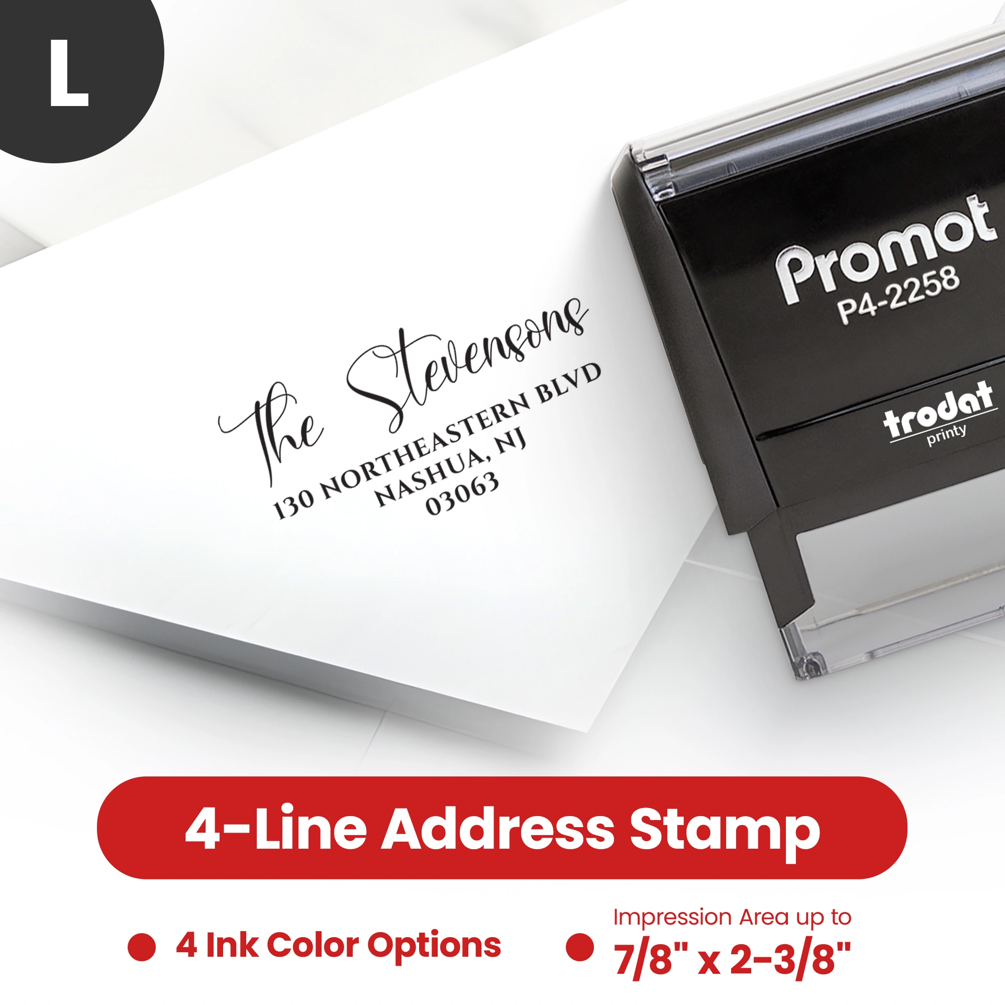 Address Stamp Design 1 - Large