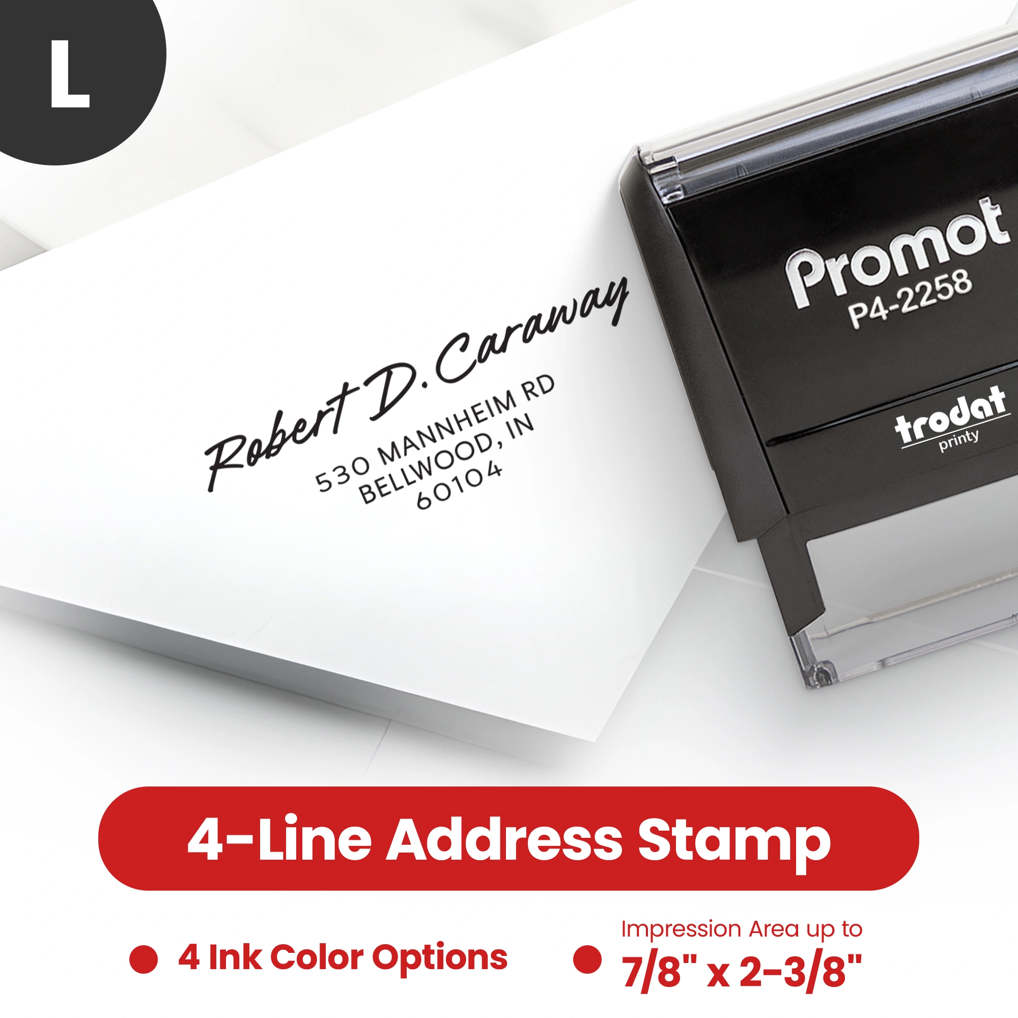 Address Stamp Design 2 - Large
