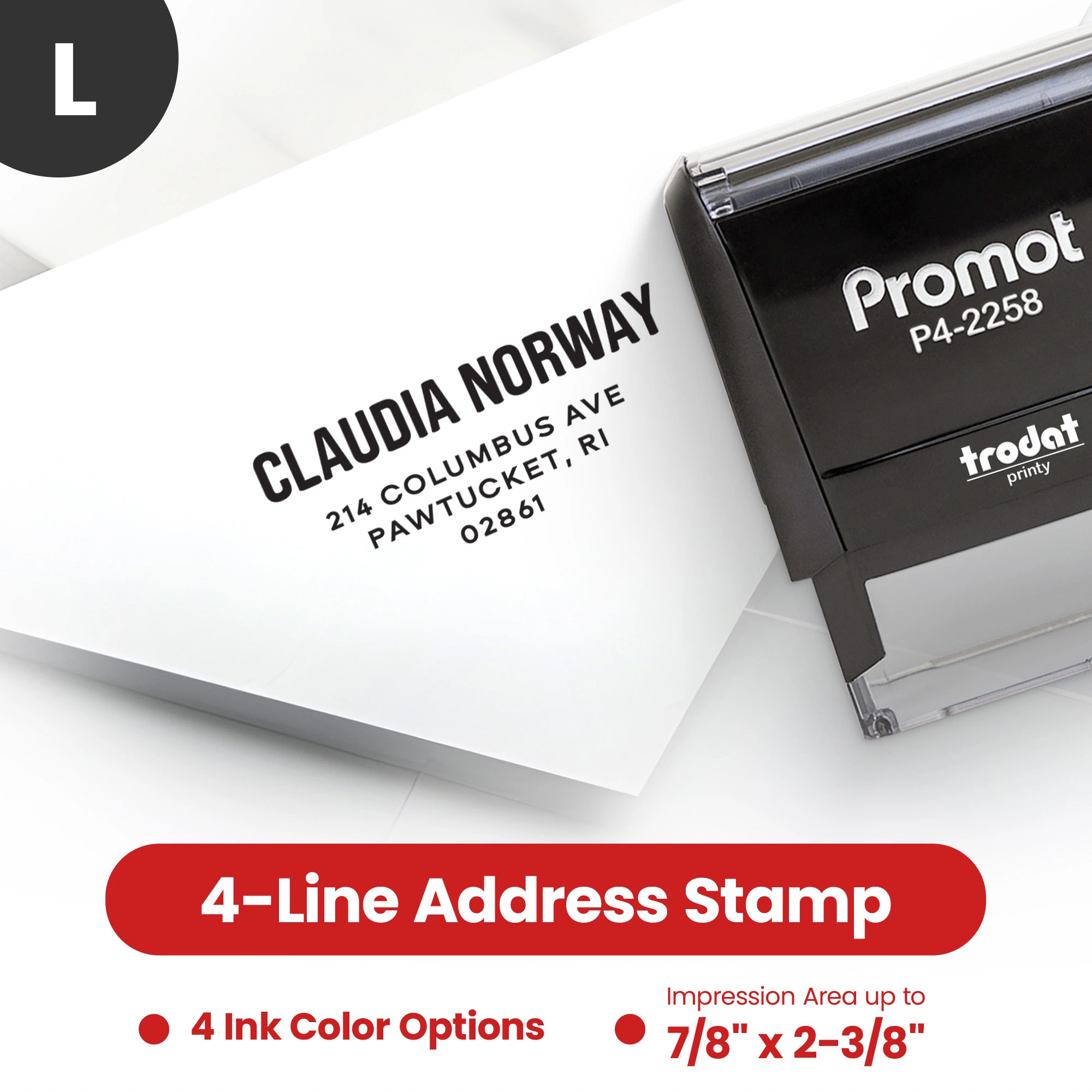 Address Stamp Design 3 - Large