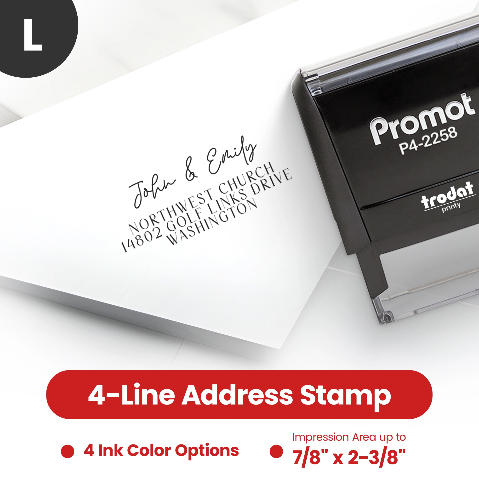 Address Stamp Design 9 - Large