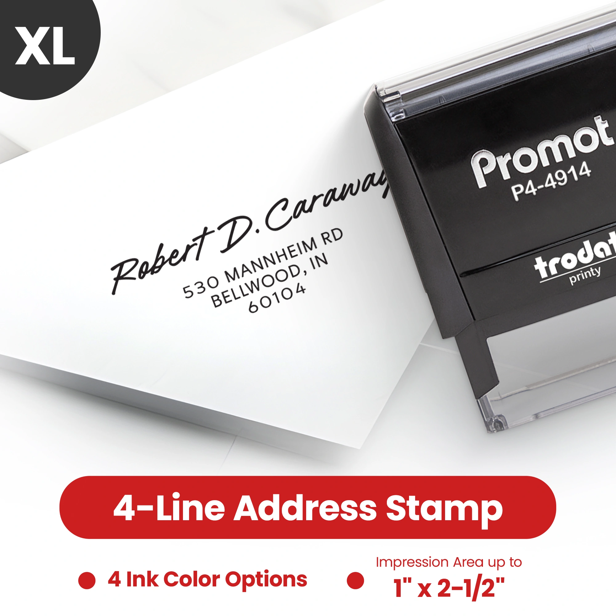 Address Stamp Design 2 - Extra Large