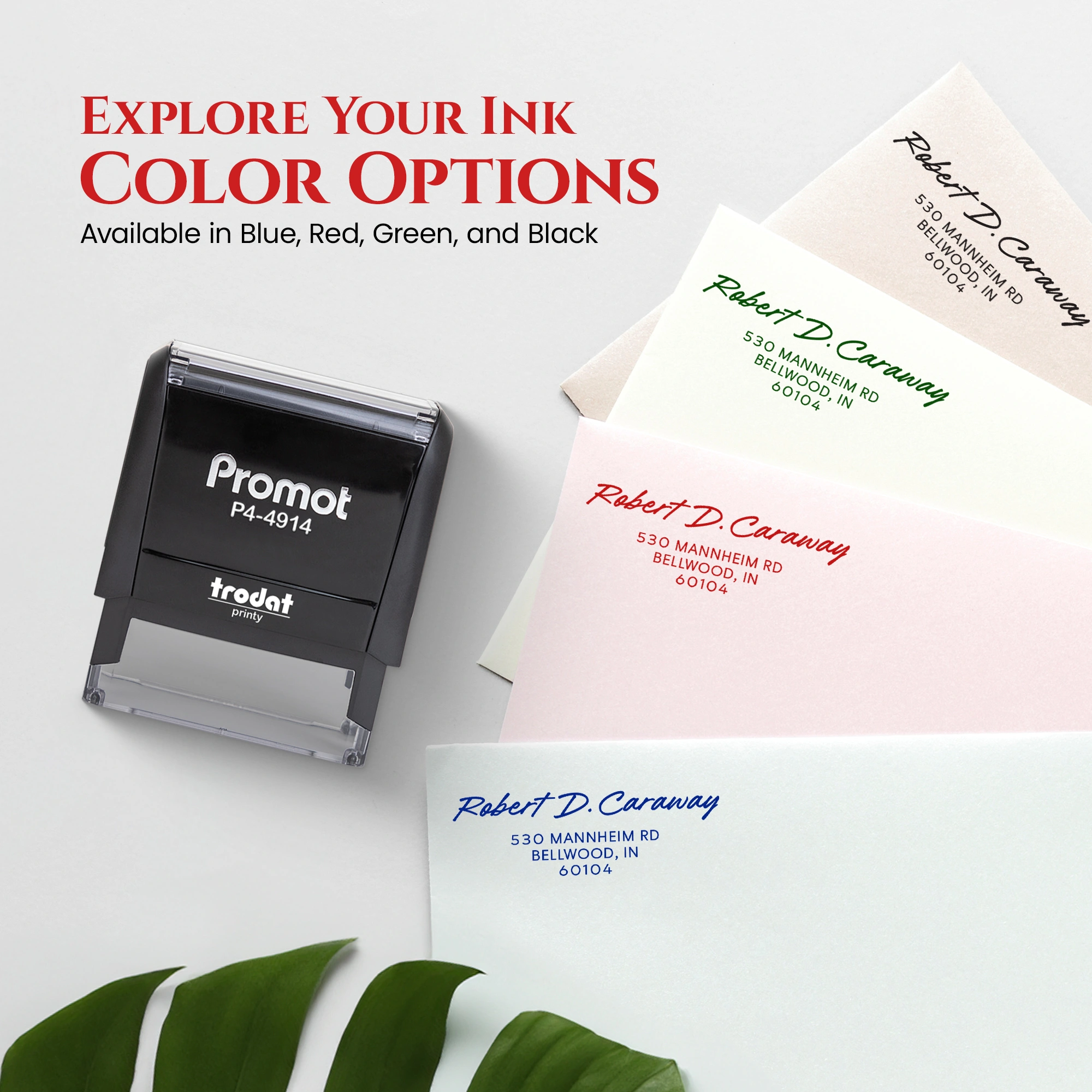 Large Format Label Stamp Address Stamp Design 2 - Extra Large | Promot