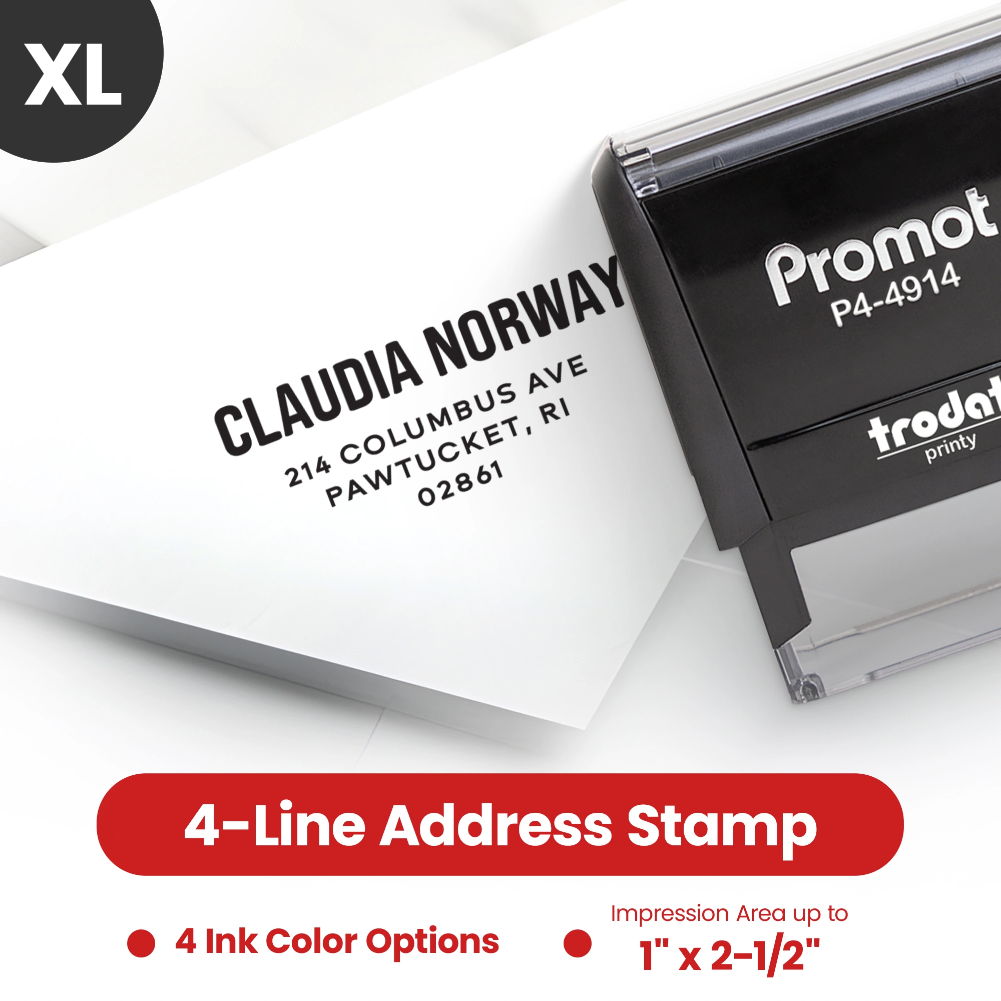 Address Stamp Design 3 - Extra Large