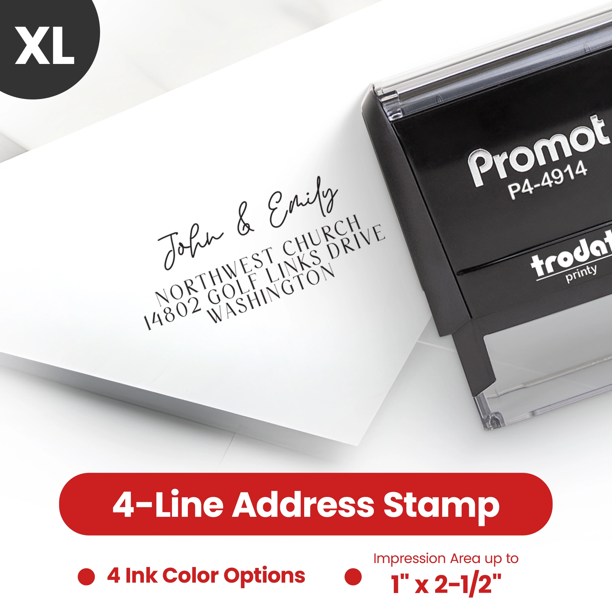 Address Stamp Design 9 - Extra Large