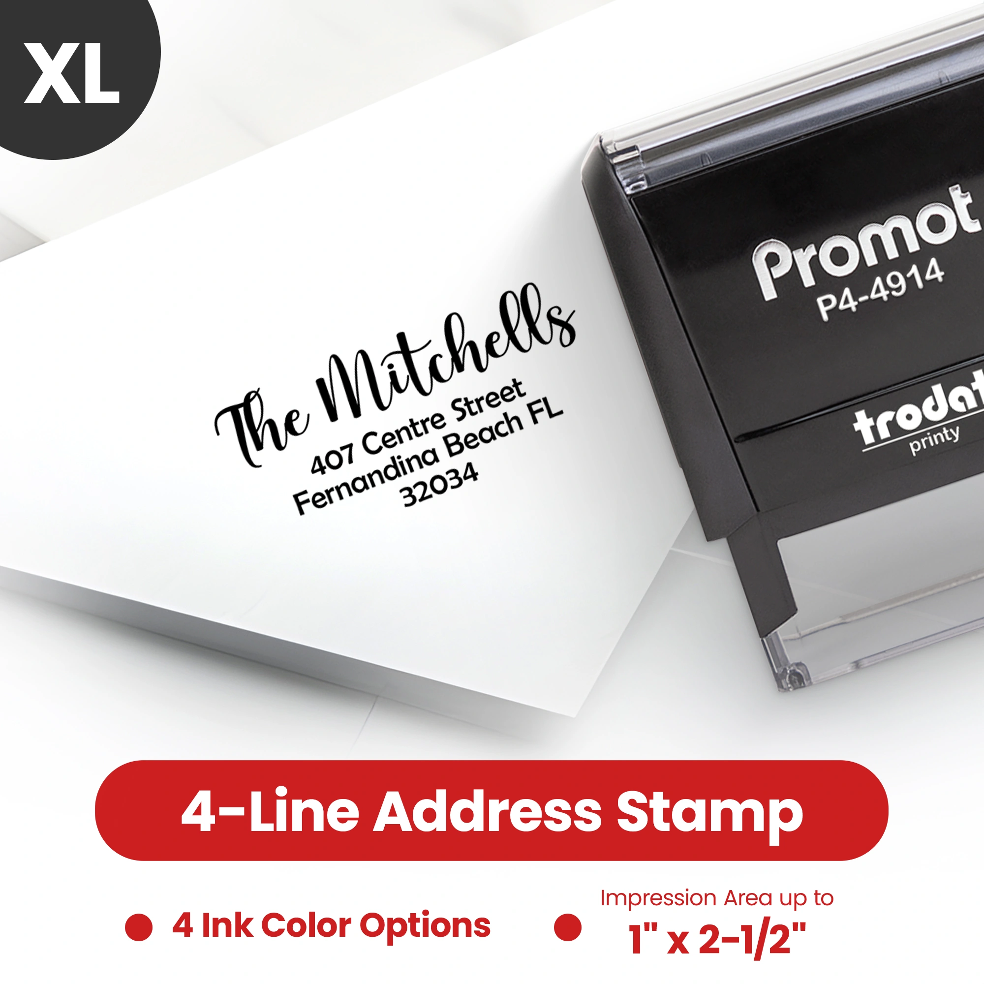 Address Stamp Design 10 - Extra Large