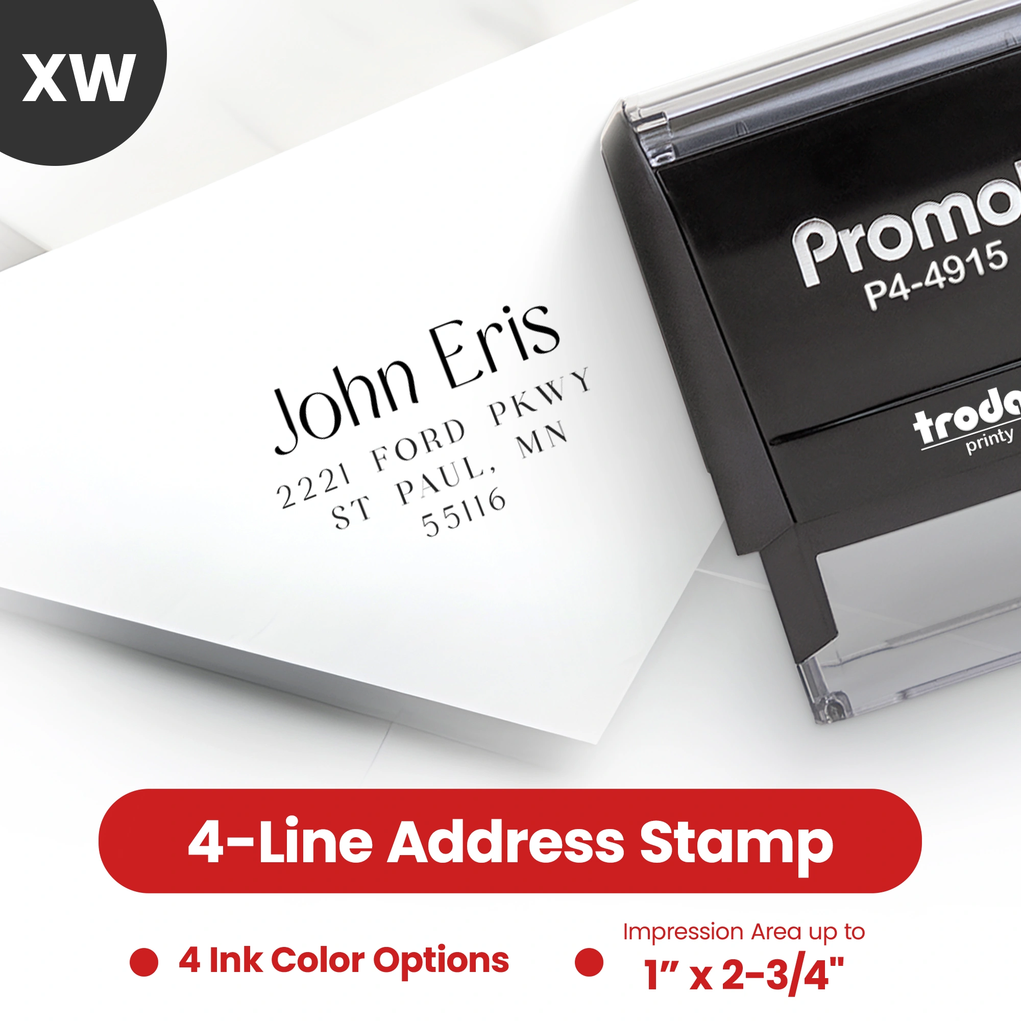 Address Stamp Desgin 6 - Extra Wide