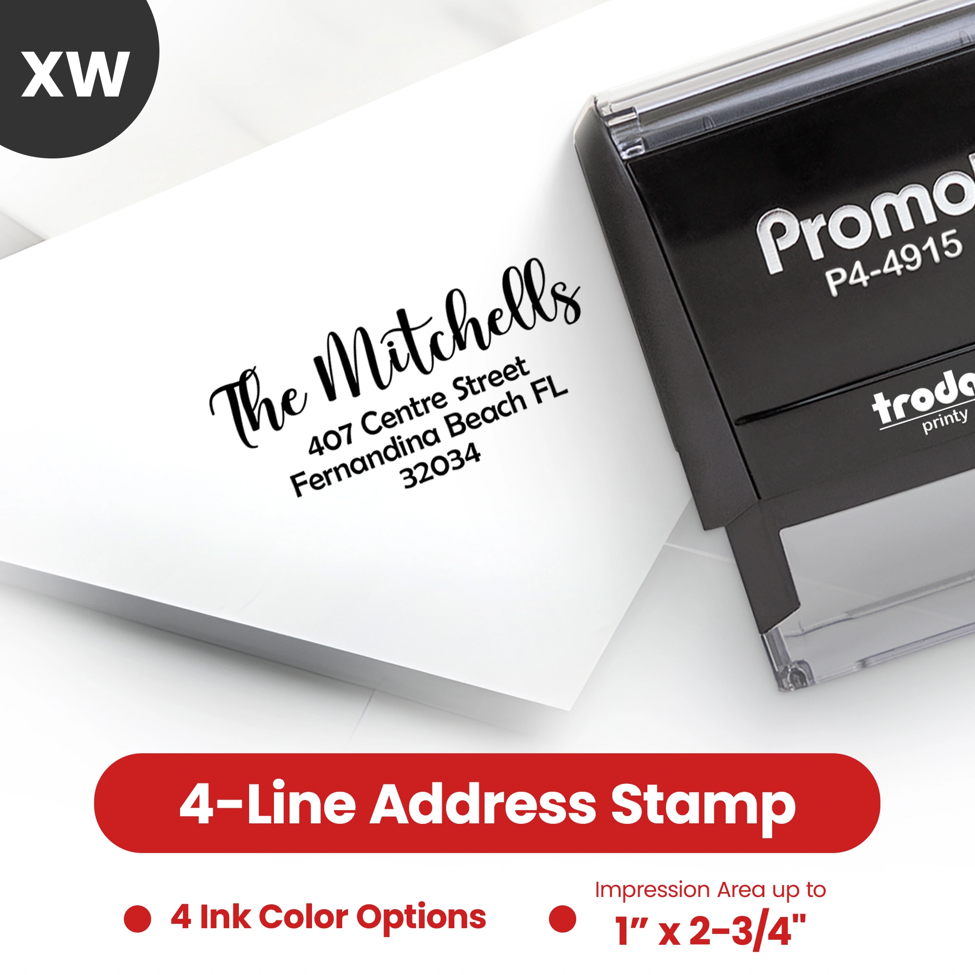 Address Stamp Design 10 - Extra Wide
