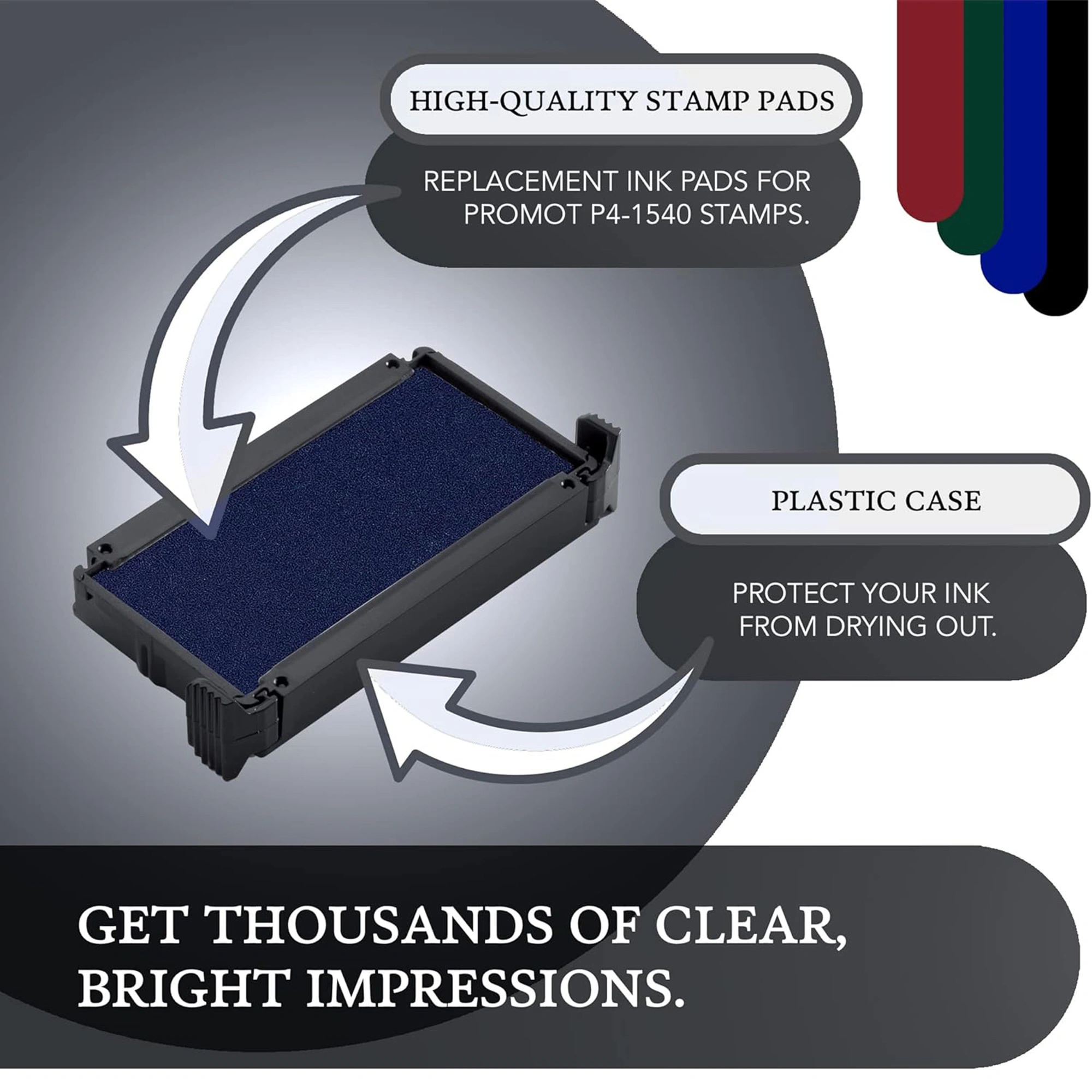 Promot P4-1540, Trodat 4911 Replacement Ink Pad - Blue hover