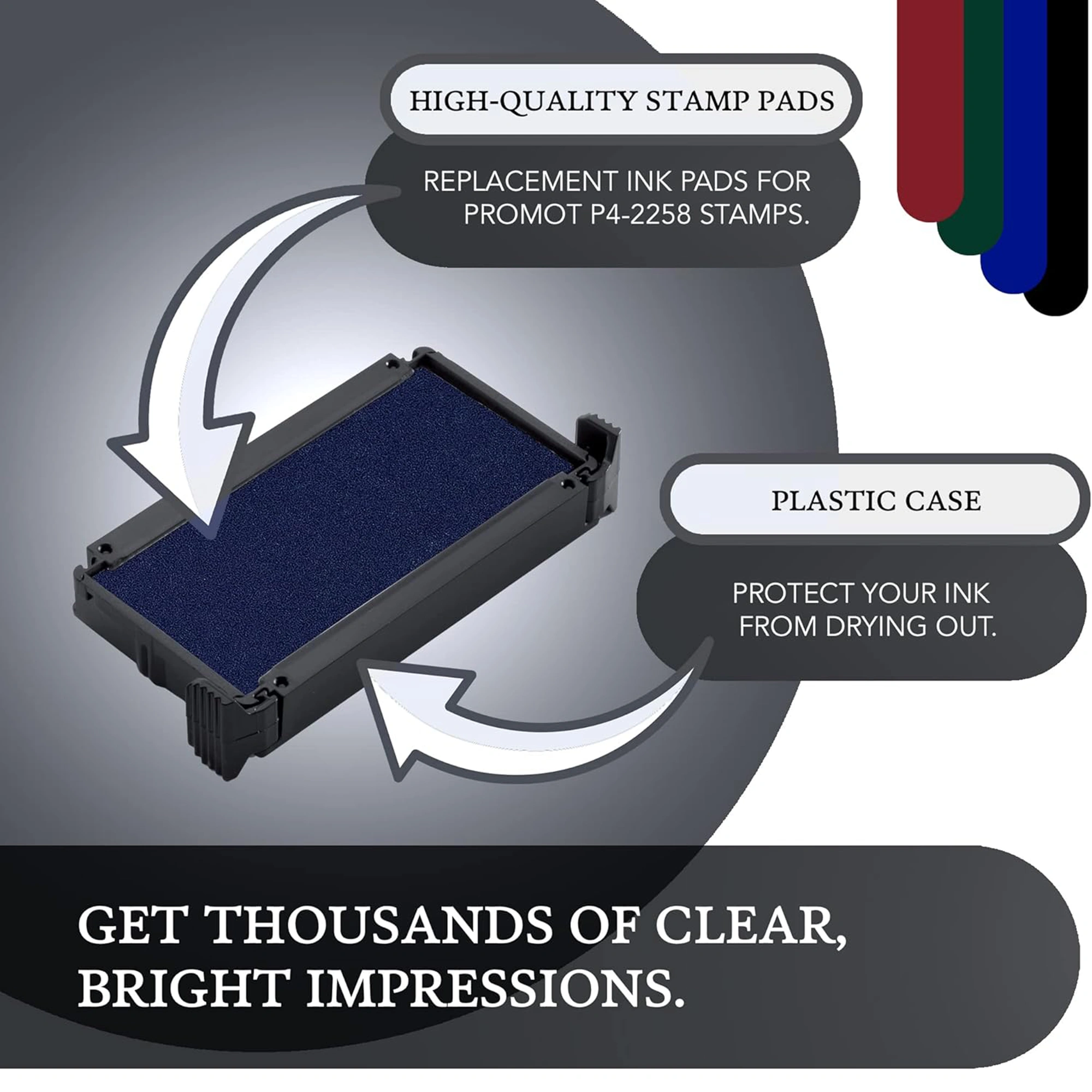 Promot P4-2258, Trodat 4913 Replacement Ink Pad - Blue hover