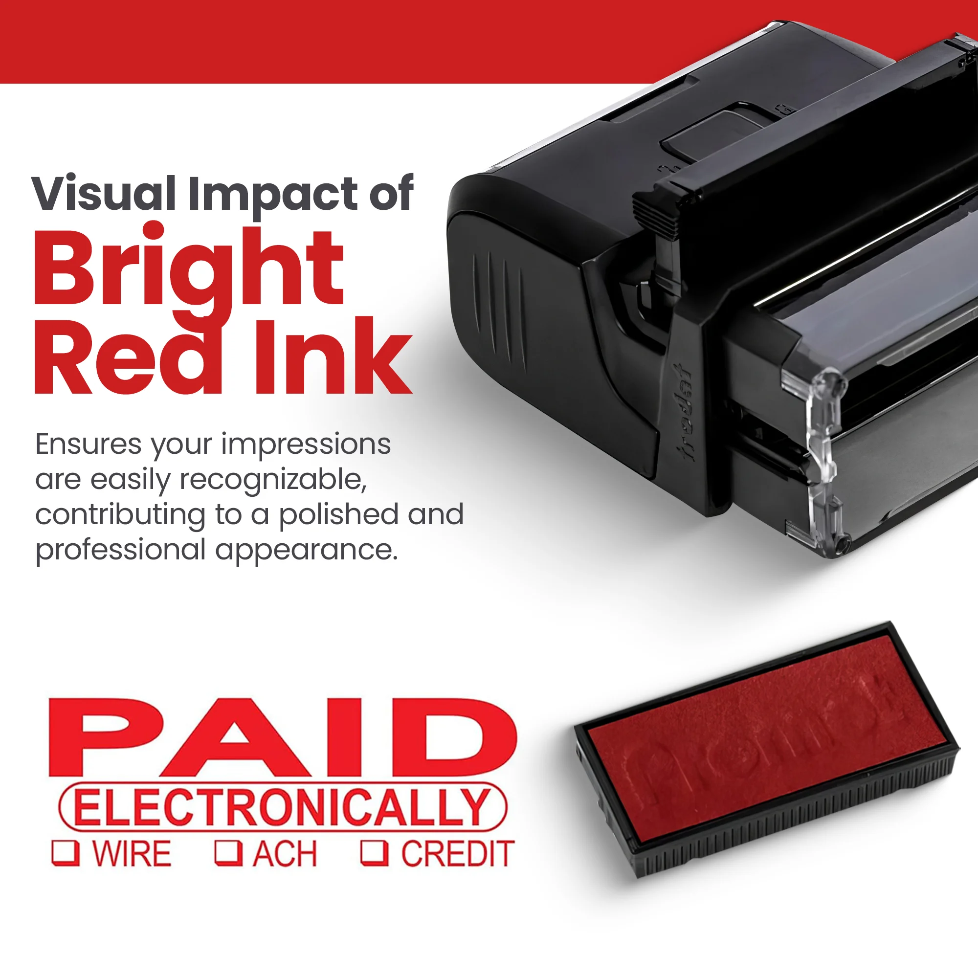 Paid Electronicaly Stamp - Wire, Ach, Credit