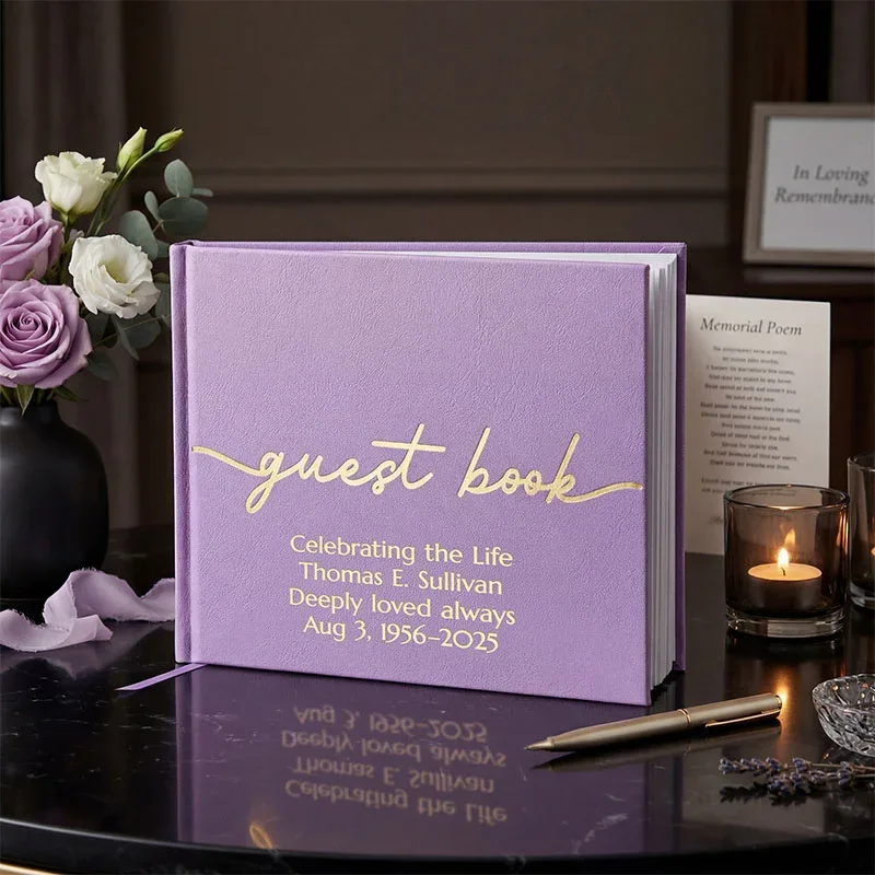 All Occasion Guestbook - Lavender Purple