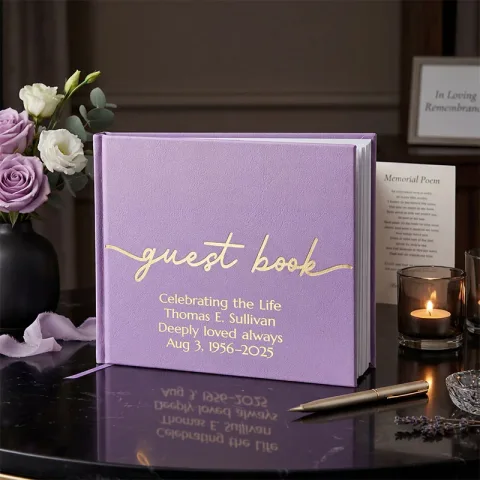 All Occasion Guestbook - Lavender Purple
