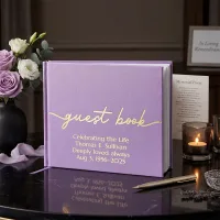 All Occasion Guestbook - Lavender Purple