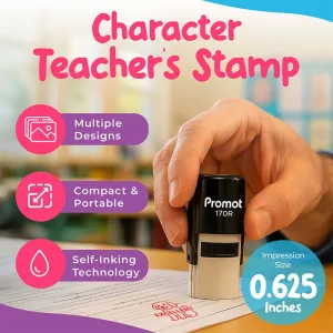 Cat Purfect Round Teacher Ink Stamp - Character