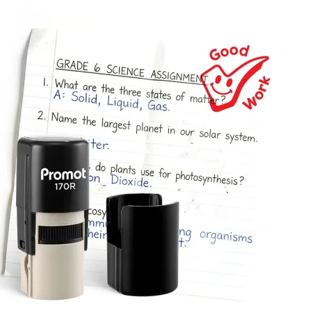 Good Work Check Self-Inking Teacher Classroom Stamp - Comment