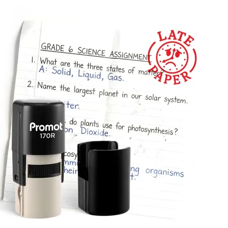 Late Paper Self-Inking Teacher Classroom Stamp - Comment