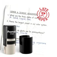 Late Paper Self-Inking Teacher Classroom Stamp - Comment
