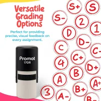 Cross (X) Self-Inking Teacher Stamp Round Stamp - Grading