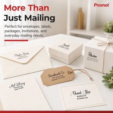 Small Self-Inking Address Stamp – Pre-Designed Style 3 | Custom Return Address Stamp