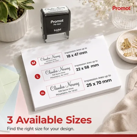 Small Self-Inking Address Stamp – Pre-Designed Style 3 | Custom Return Address Stamp